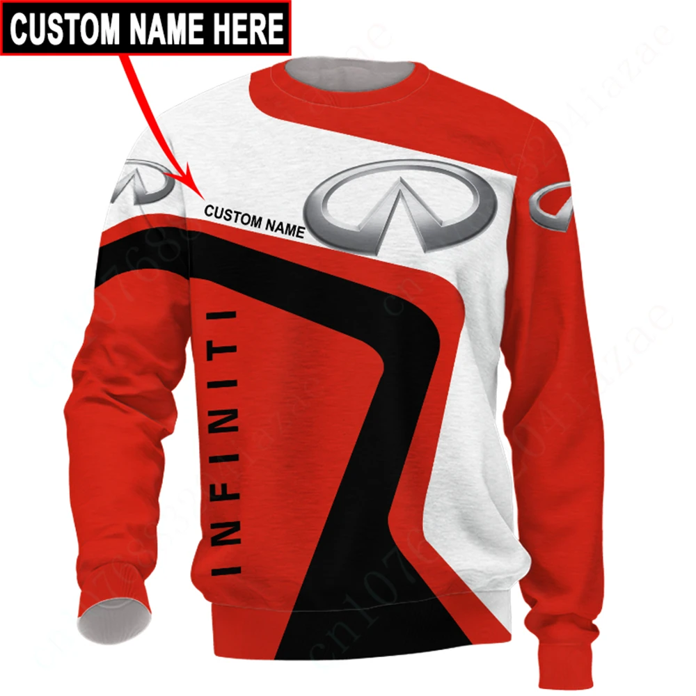 

Infiniti T Shirt For Men Women Luxury O Neck Long Sleeve Unisex Clothing Casual T-shirts 3D Sweatshirt Anime Oversized T-shirt