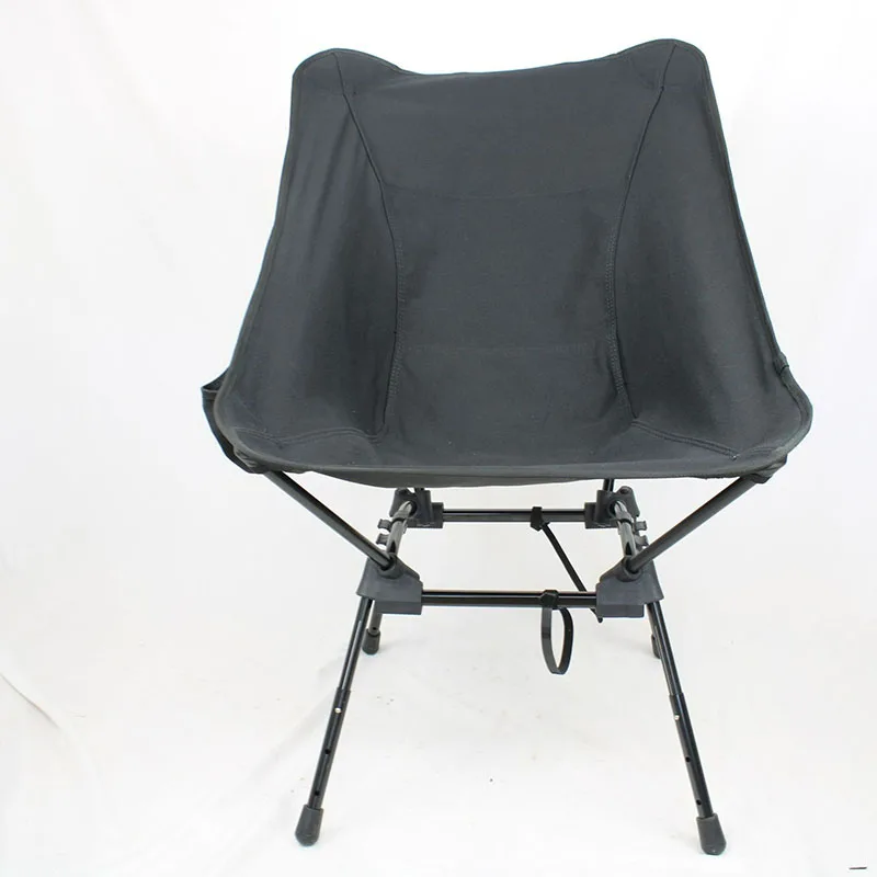 

Outdoor Garden Mountaineering Chair Camping High Fishing Picnic Aluminum Alloy Portable Foldable Ground Chair with Backrest Seat