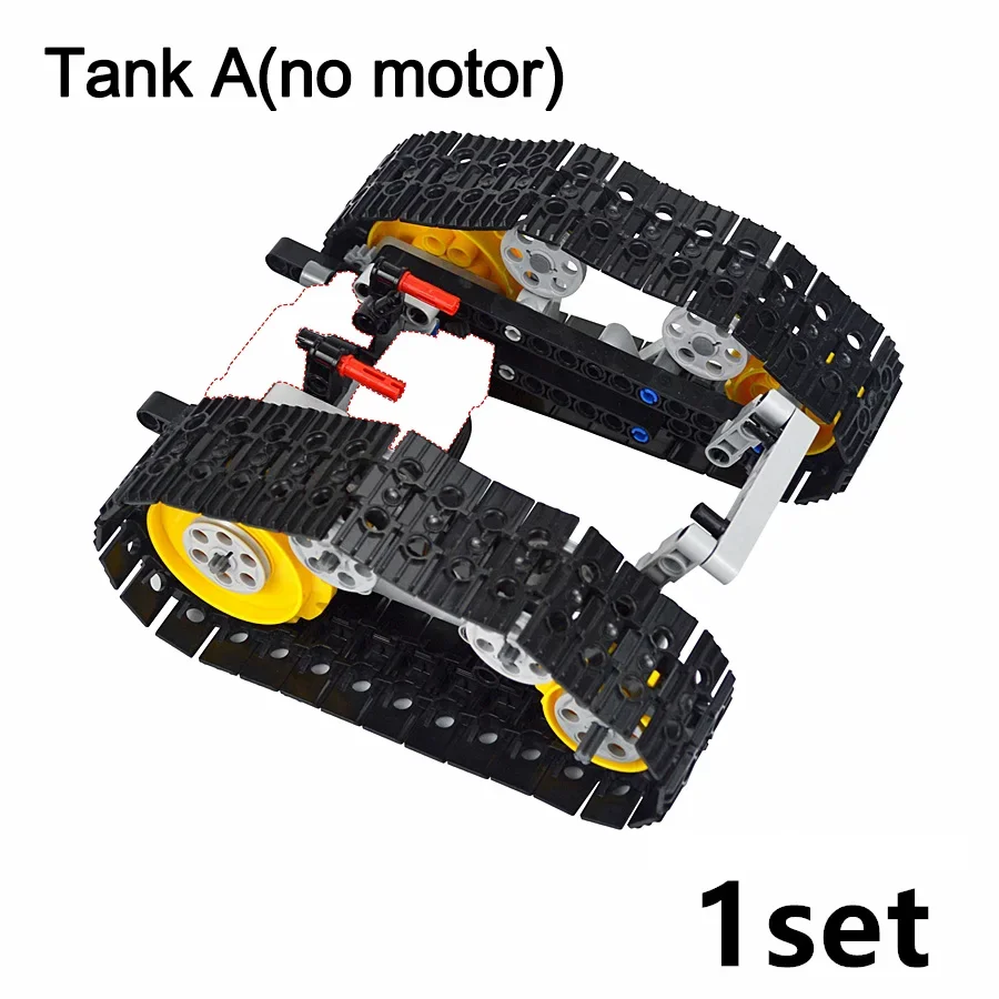 Tank RC MOC avec Moteur - Blocs Construction Militaire
