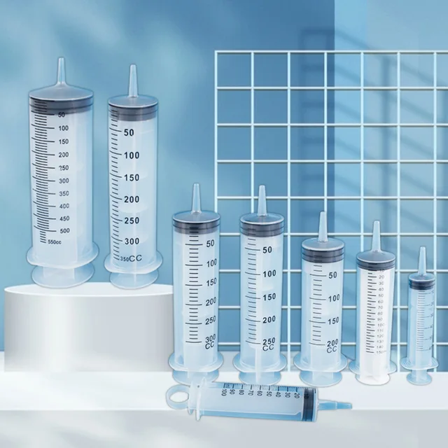 S59a00cc7c61b439090efd2569fcd564fx.jpg Multifunction 100ml-550ml Syringe Large Capacity With 100cm Hose Pump Measuring Washable Injector For Pet Feeding Oil Glue Fluid