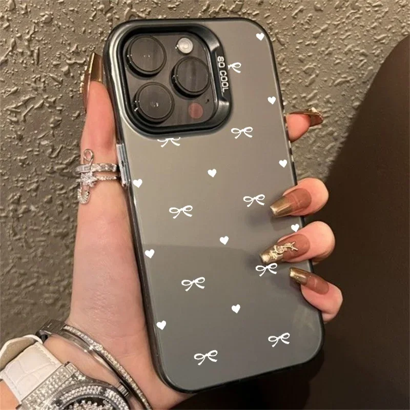 Pink Bow Print Phone Case Cover