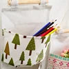 Wall Mounted Storage Bag with 3 Pockets, Linen Fabric, Waterproof, Door Closet, Hanging Organizer for Bath Bedroom, Home Kitchen 4