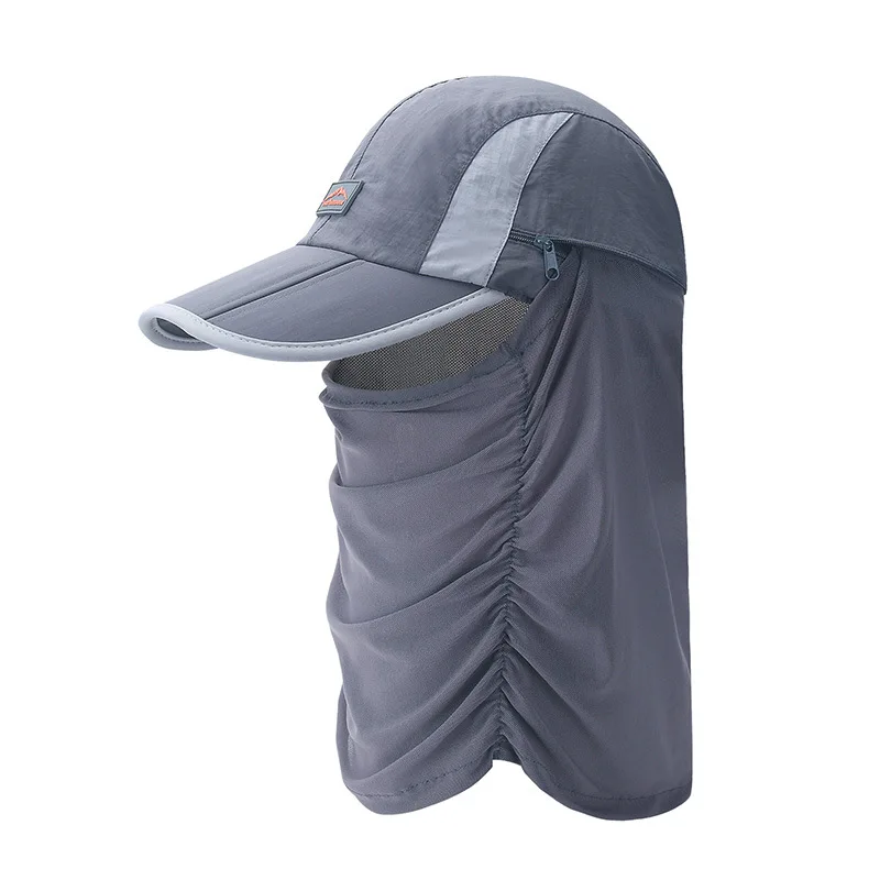 

2022 Outdoor Sunshade Hat, Female Face Shield, UV Protection Hat, Male Big Head, Fishing, Riding, And Protective Baseball Hat