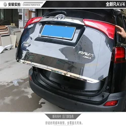 Car Accessories Car Stickers For Toyota Rav4 2014-2018 Stainless Steel Rear Boot Door Trunk Cover Trim Tailgate Garnish Molding