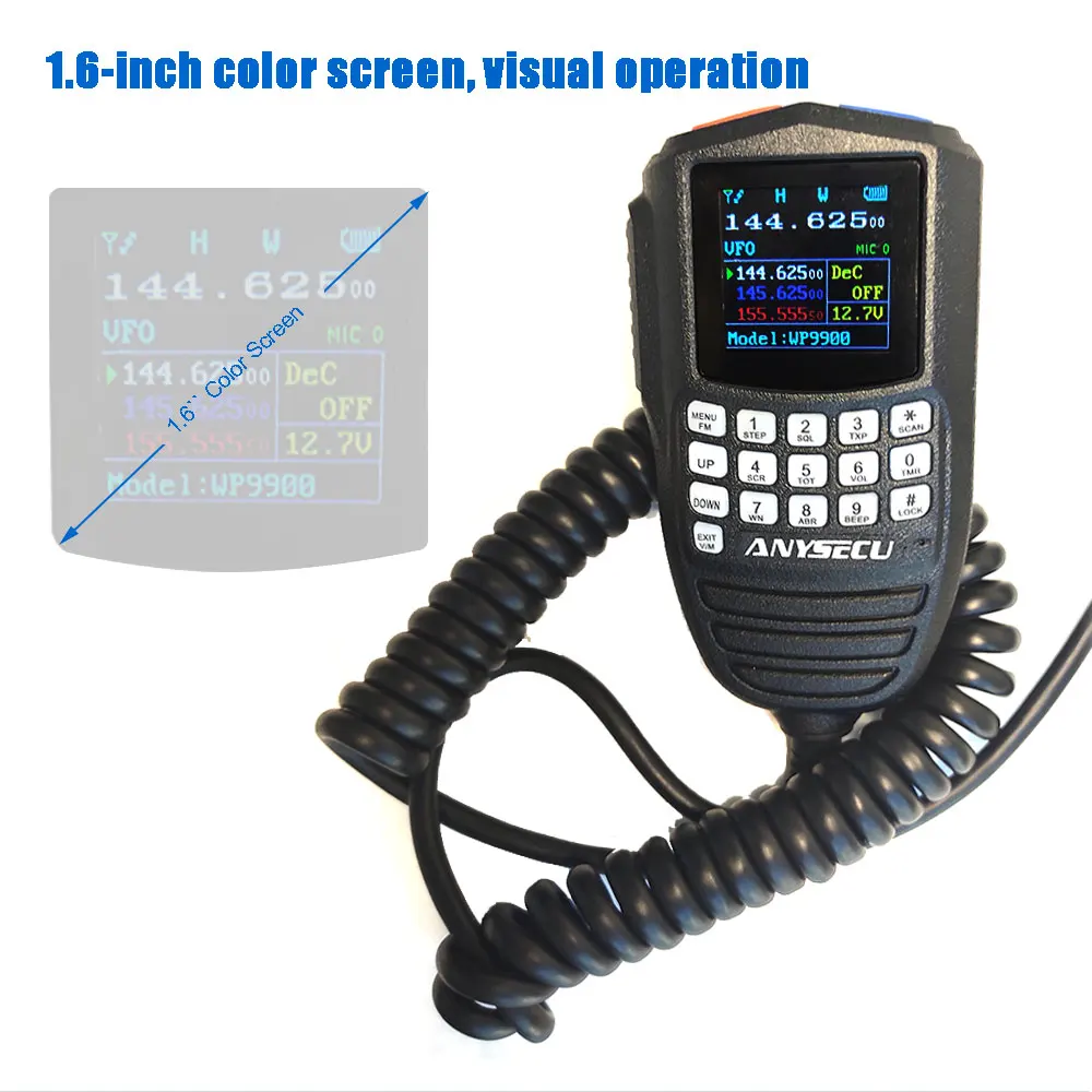 Original Microphone for WP-9900 KT-WP12 UV Dual Band Mobile Two Way Radio