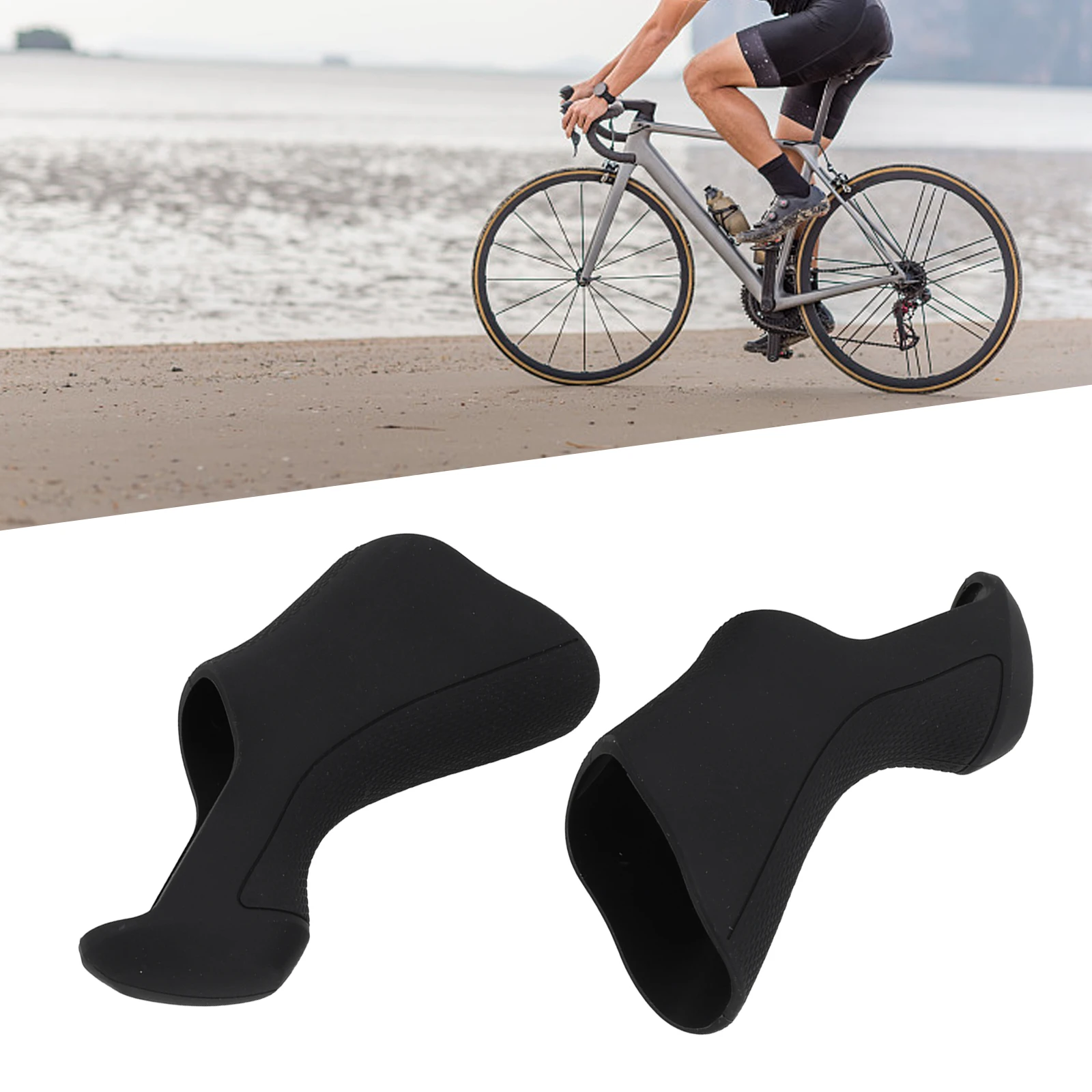 Rennrad Brems Schalthebel Abdeckungen Gummi Fahrrad Griff Ärmeln Schutz Für Shimano Für Ultegra Di2 ST-6870 Radfahren Zubehör – Detail 5