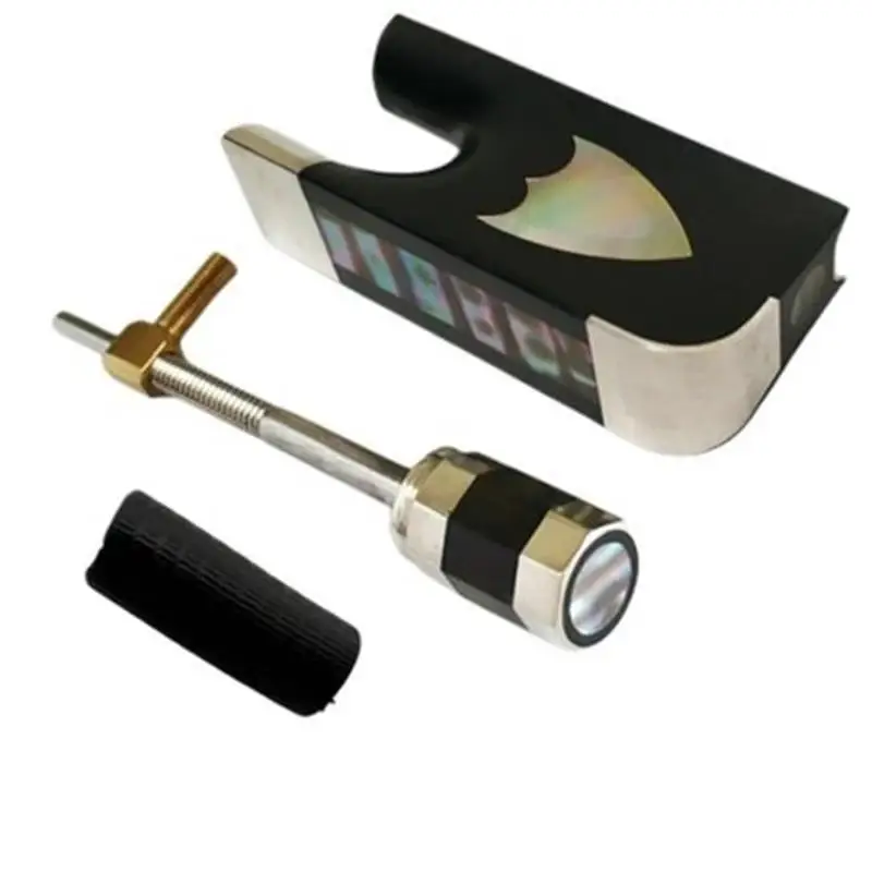 

4/4 скрипка/Альта/виолончель лук черное дерево лягушка Серебряная винтовая Кнопка углубление Sheild Круглые части аксессуары Струнные инструменты