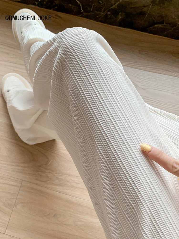 

New In Women Korean Street Fashion Clothing Summer Women's Pants Clothes High Waist Loose Leisure Style Women's Pants High Waist
