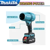 Makita ventilateur violent Turbo Jet ventilateur 30000 tr/min plumeau d'air électrique vitesse du vent Turbo Rechargeable avec outil de nettoyage de voiture léger 6