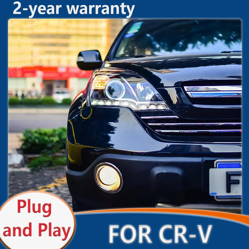 

For CR-V Headlights CRV LED 2007-2011 Headlight led DRL Double Lens Hid Bi Xenon Auto Accessories Head Lamp