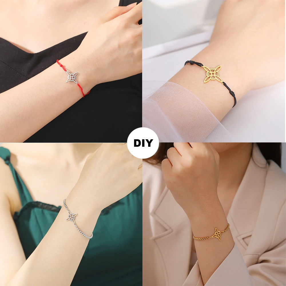 5 teile/los Hexe Knoten Charms Für Schmuck Machen Großhandel Hexe Knoten Amulett Anhänger Zubehör Diy Geschenk – Detail 12