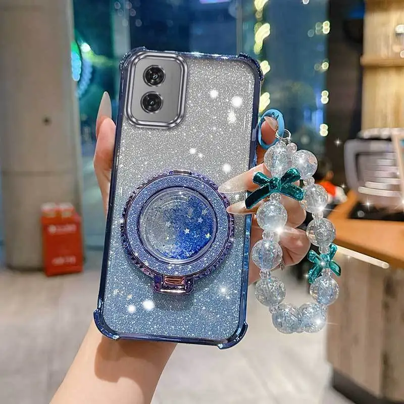 Versatile 3-Piece Phone Case Set with Lanyard & Circular Stand - Enhanced Comfort Design