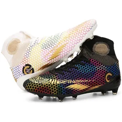 Mid Cut Sport Football Professional Adult AG/TF Turf Training Soccer Shoes Childrens Football Shoes for Boys