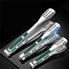 1pc Non Slip Stainless Steel Food Tongs Meat Salad Bread Clip Barbecue Grill Buffet Clamp Cooking Tools Kitchen Accessories 3