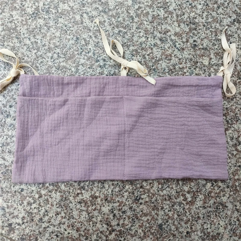 Baby Bedside Storage Bag Baby Crib Organizer Hanging Bag For Essentials Multi-Purpose Newborn Bed Hanging Crib Storage Bag