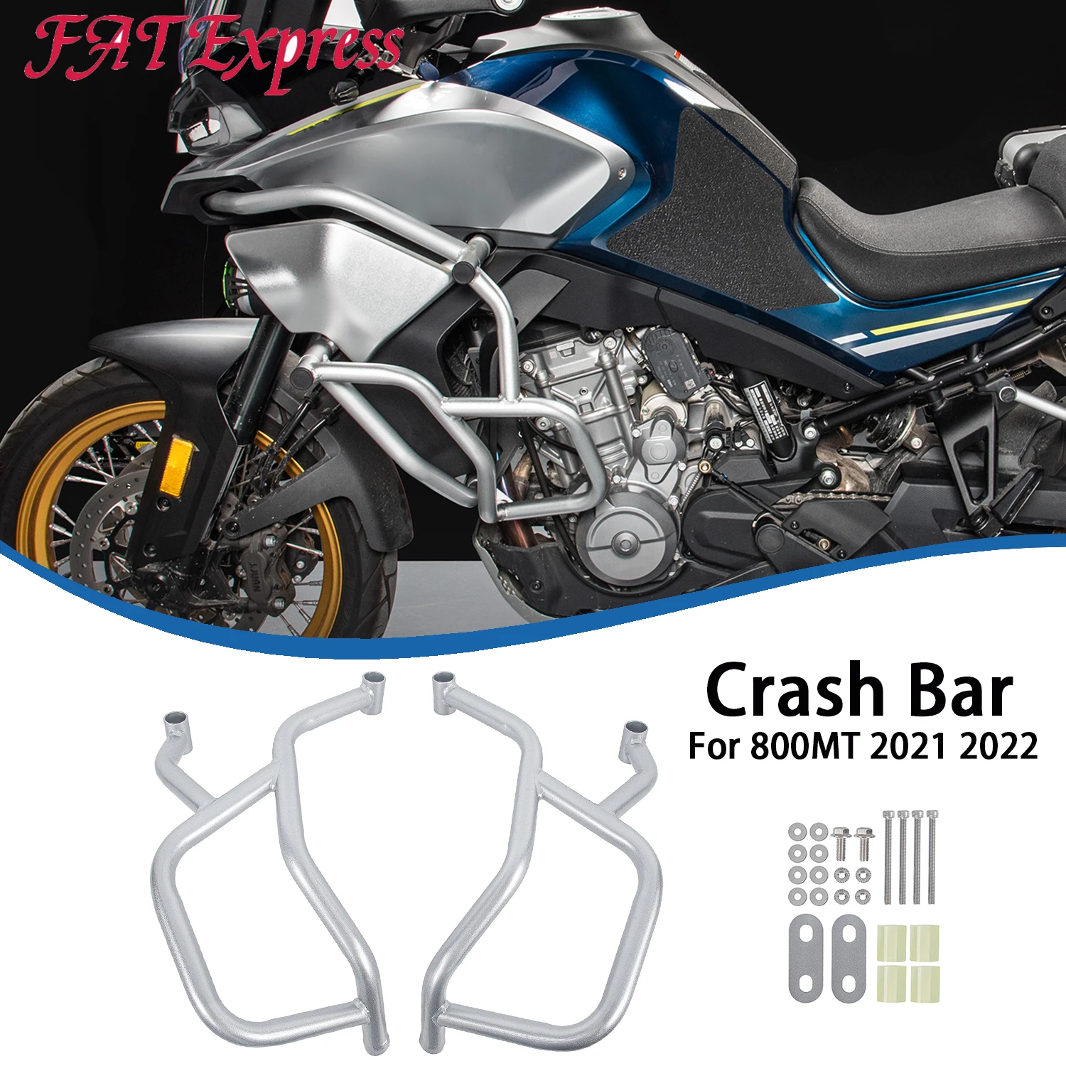 IN Stock Store]Universal Motorcycle Crash Bars Block Engine Guard Bumper Protector With Screw Kit 22 25 28mm For Bmw Adventure S1000xr High Quality I.137338590