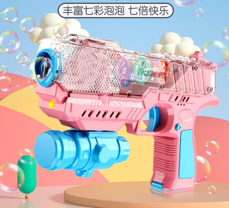 

Children's Handheld Fully Automatic Bubble Machine Toy Electric Blowing Bubble No Leakage