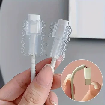 Protezioni per Cavi Dati, Salvacavo Anti-Rottura, Accessorio per Telefoni Cellulari, Gestione Flessibile dei Cavi per Scuola e Casa
