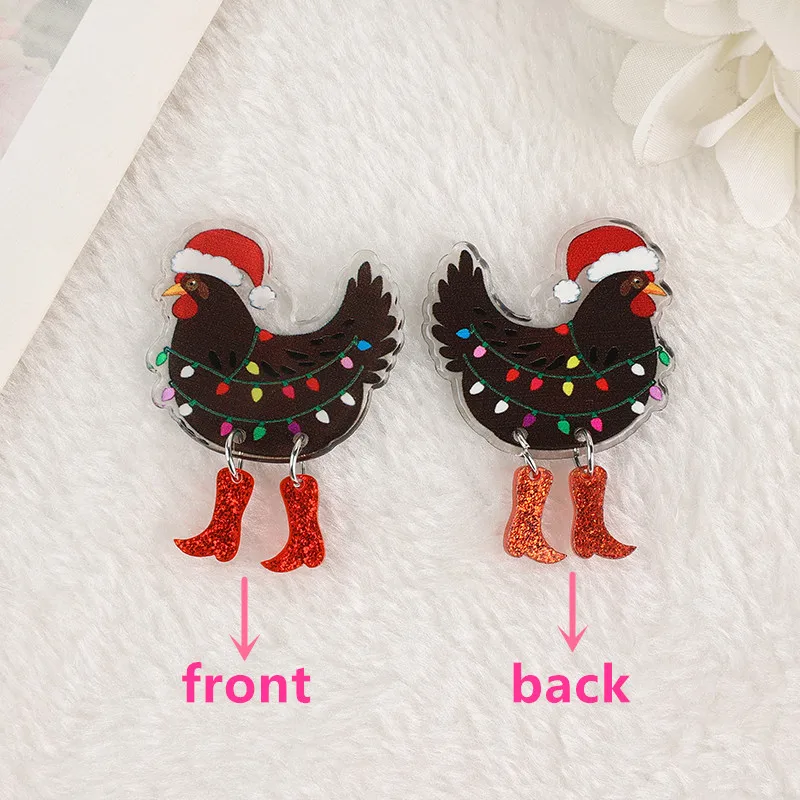 funny-christmas-chicken-drop-earrings-festive-acrylic-jewelry-gift