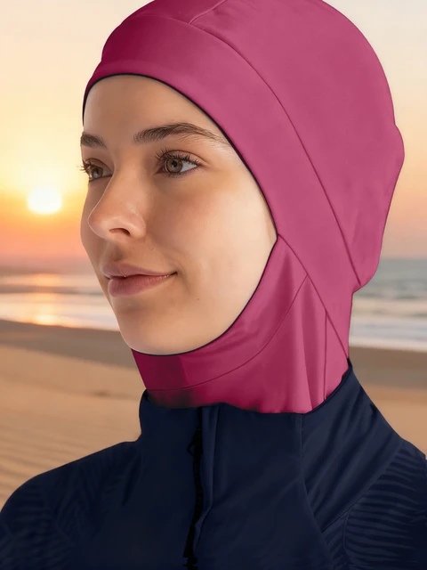 1 pièces Burkini Femme Hijab bain bain Hijab femmes été plage instantané Turban casquette