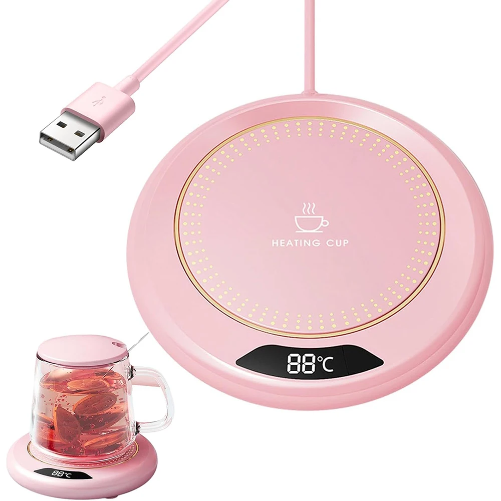 USB Cup Warmer Coffee Mug Heating Coaster 3 Temperature Setting Thermostatic Hot Plate Milk Tea Water Heating Pad Cup Heater heating coaster,coffee heater