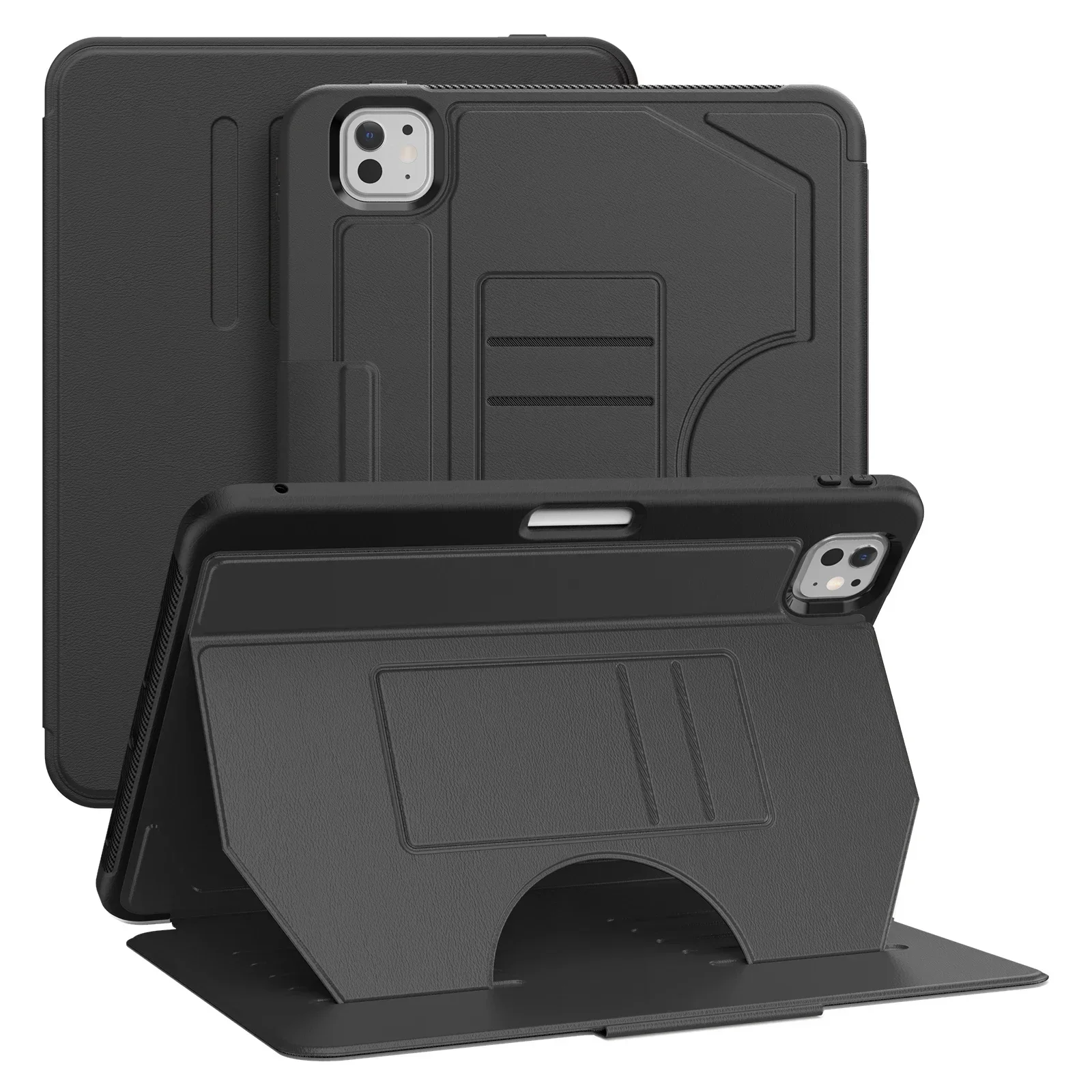 Premium Leather Tablet Stand Cover - Luxurious Protective Case