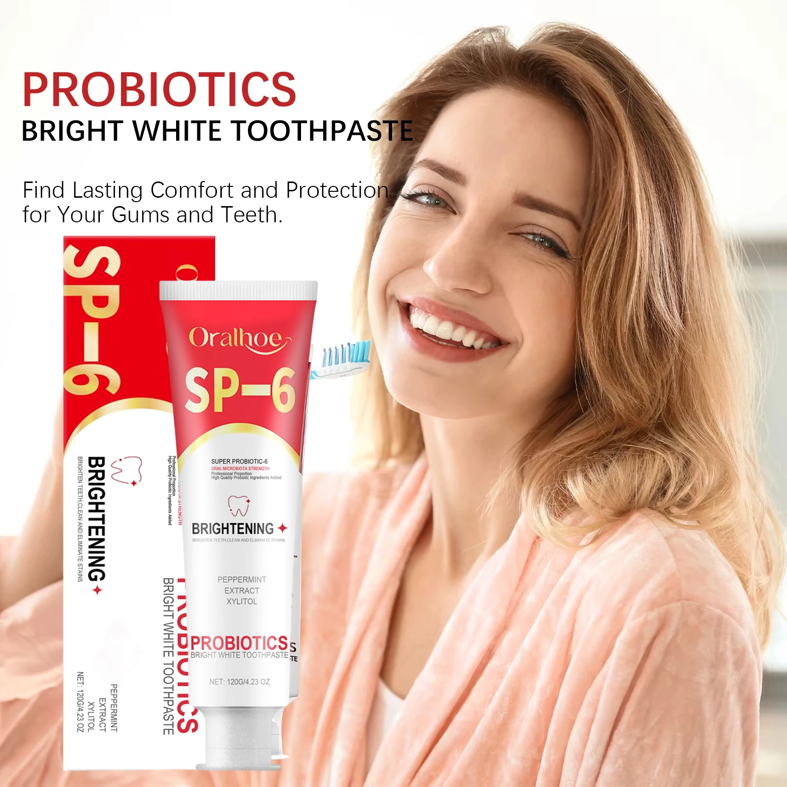 Probiotic Toothpaste SP-6 teeth whitening essence teeth whitening product Whitening Tooth Remove Plaque Stains 1/3/5PCS Teeth Whitener Oral Hygiene Clean Fresh Breath Denta