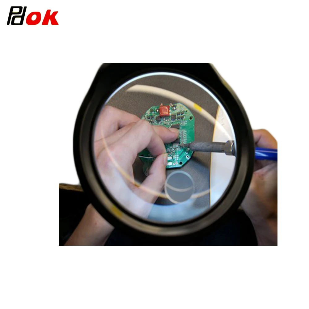 10X Magnifier Lamp Big Lens Flexible Rotation Desktop Magnifying Glass for  Soldering Iron Repair/Table Lamp/Skincare Beauty Tool - AliExpress