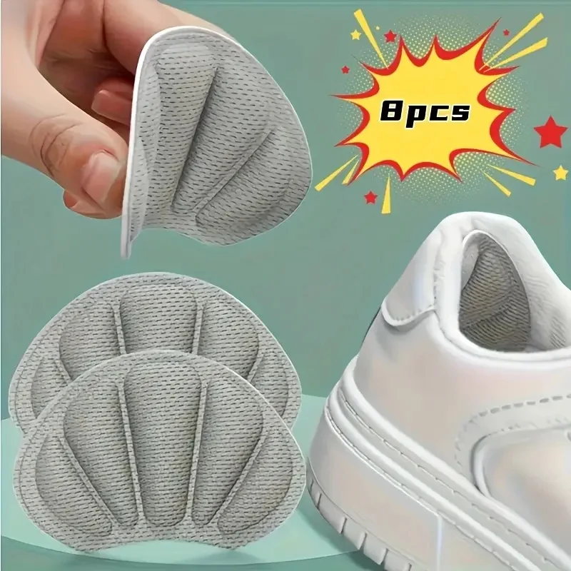 8-teilige Fersengriffe, selbstklebende Polster verhindern das Verrutschen und Blasen von Schuhen, sichere Passform für Turnschuhe und flache Schuhe. – Detail 7