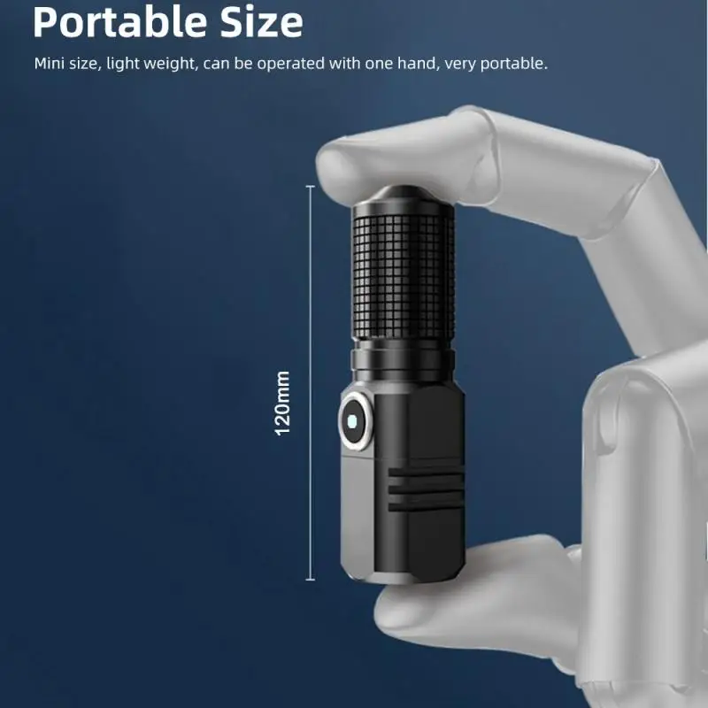 

Портативный 4-ядерный мини-фонарик P50 с зарядкой от USB