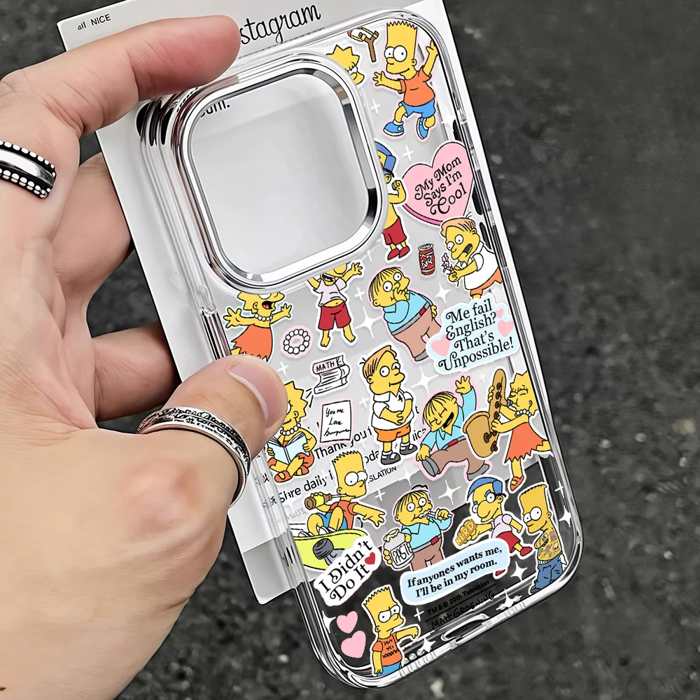 Cartoon Simpsons Hot Phone Case - Transparent Soft Cover