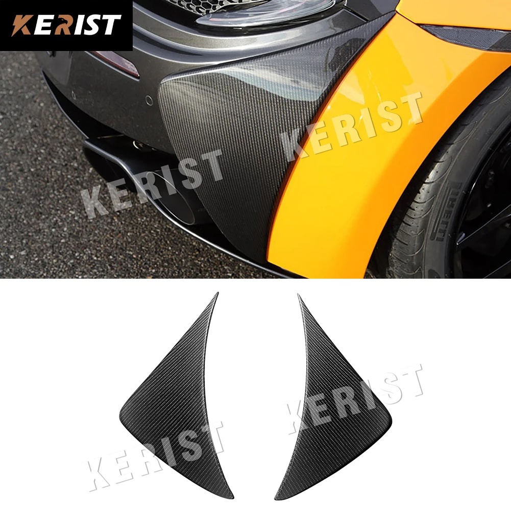 Per Mclaren 540C 570 620R 2017-2021 Spoiler Splitter Paraurti Posteriore Laterale In Fibra Di Carbonio