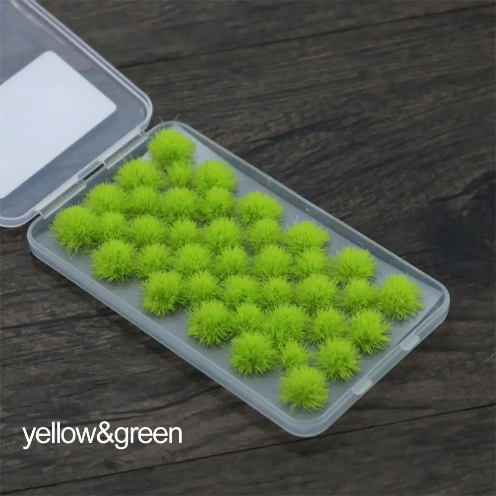 39PCS Static Grass Tuft Clusters for Micro Landscape and Wargame Scenery