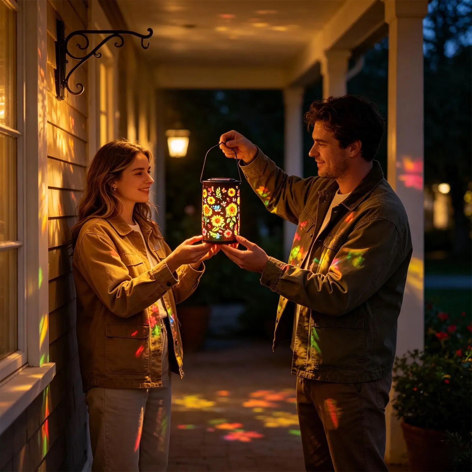 Outdoor Solar Lanterns Waterproof Weatherproof Hollow Out Solar Garden Lanterns Lawn Decorations Outdoor For Women Mom Grandma - Image 2