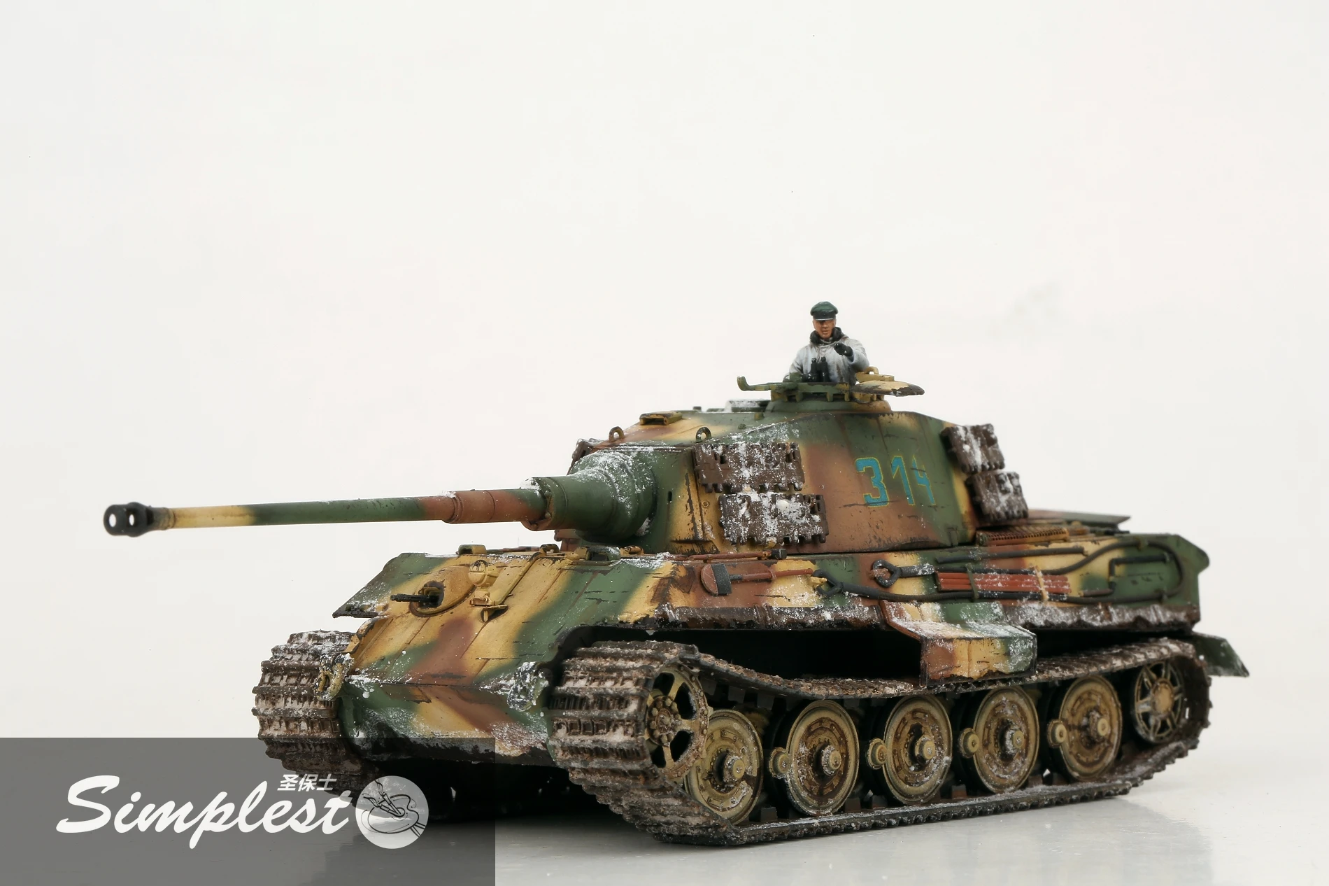 Simplest 1/72 German Sd.kfz,182 H KingTiger No 314 Battle of Aden Built