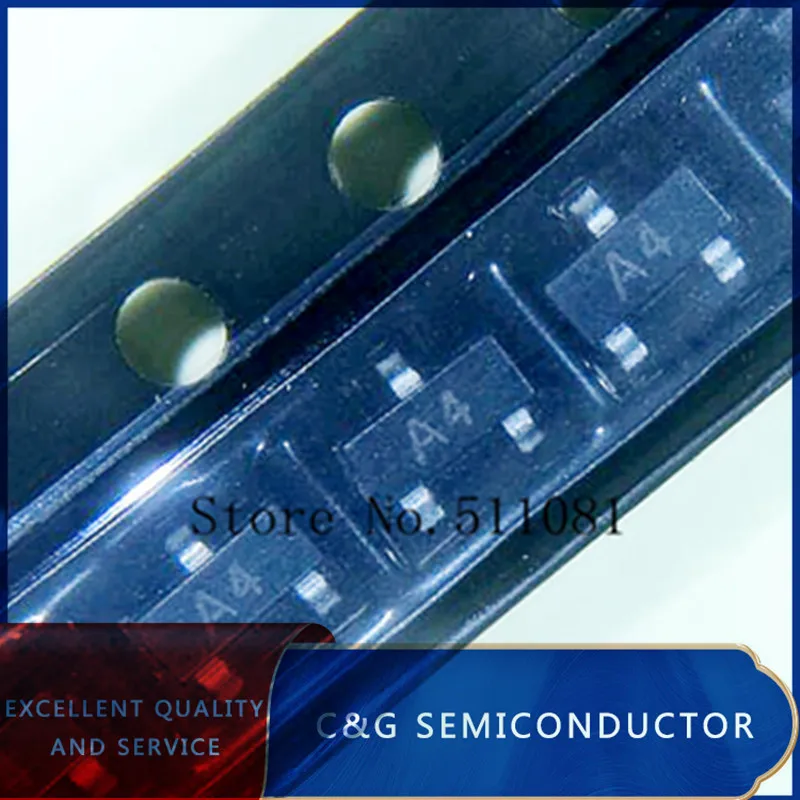 100PCS BAV70 A4 0.2A 70V SOT-23 original transistor BAV70LT1G bjt transistor transistors kit