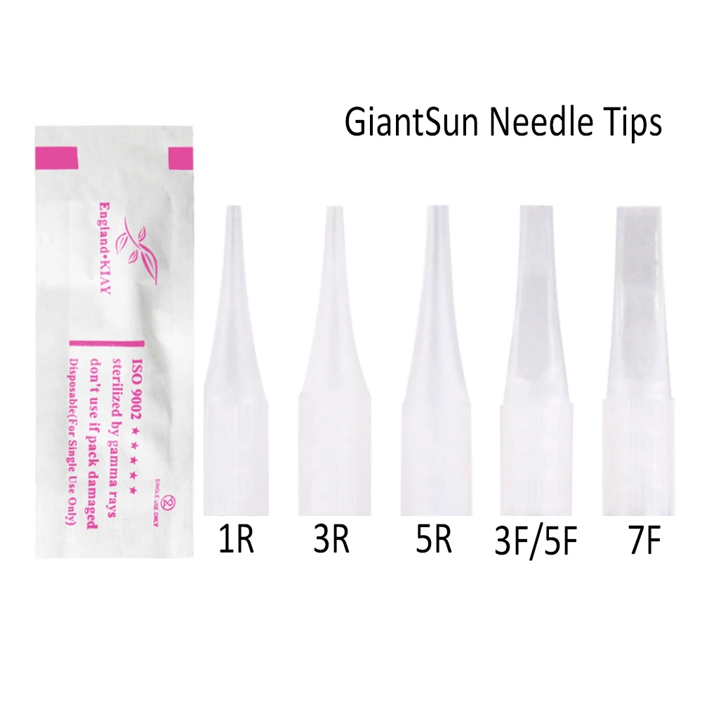 Tattoo Microblading Needles Microblading Needle Nozzles Individual Package Small Spout Needle Tips Permanent Makeup Gaintsun Machine