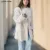 Streetwear Long Hairy Shaggy Blazer Boyfriend Retro Women Back Double Slit Front Pockets Loose Oversized Suit Fashion Coat