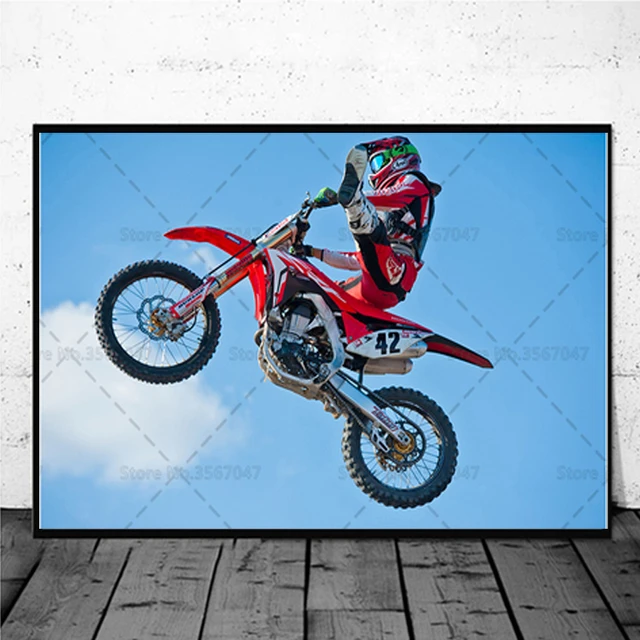 Canvas Print free style motocross 