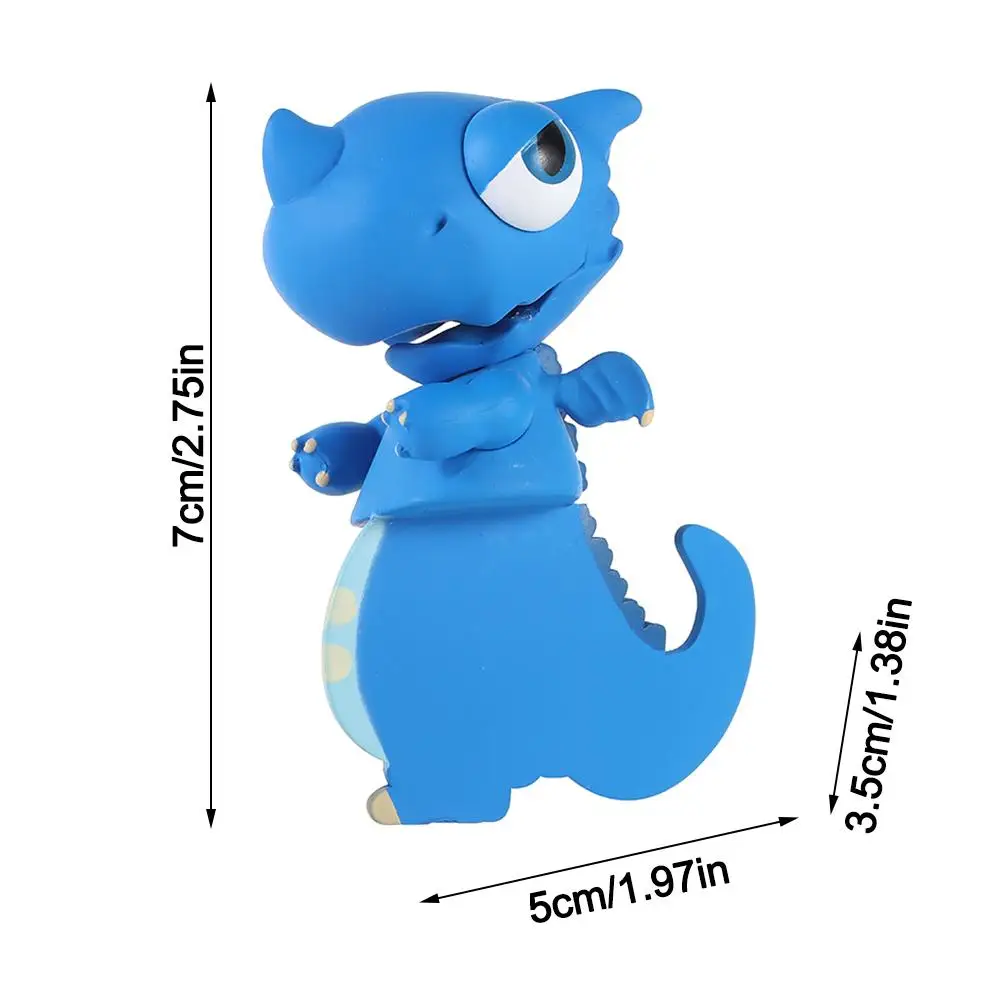 New Stereo 3D Dinosaur Bookmarks PVC Cute Funny Stationery Student Stationery Cartoon Animal Bookmarks