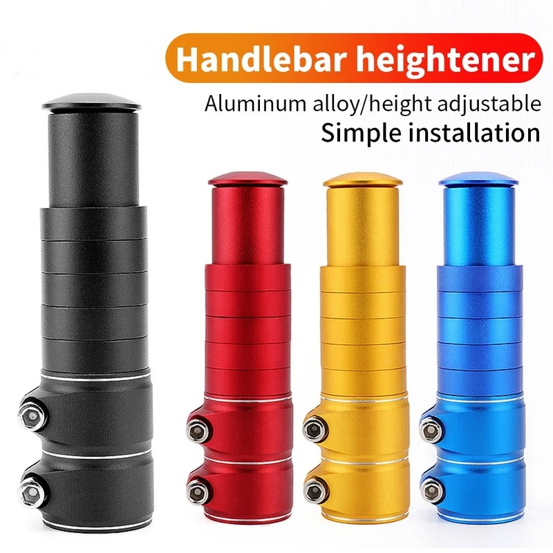 

Mountain Road Bicycle Handlebar Booster Bicycle Heightening Lifter Lengthening General Accessories 28.6MMx124MM/28.6MMx138MM
