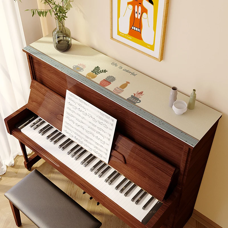 New Modern Minimalist Piano Cover Piano Top Cover Cloth Dustproof Waterproof and Oil-proof Side Cabinet Tablecloth
