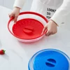 Microwave Splatter Cover Heating Folding Cover Silicone Fresh-keeping Cover Oil-proof Splash-proof Cover with Hook Cooking Lids 6