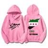 Syrian Freedom Hoodies Damascus Syria Pullovers Unique Syria Map Sweatshirts Anti-War Unisex Clothing Peaceful Protest Sudaderas 5