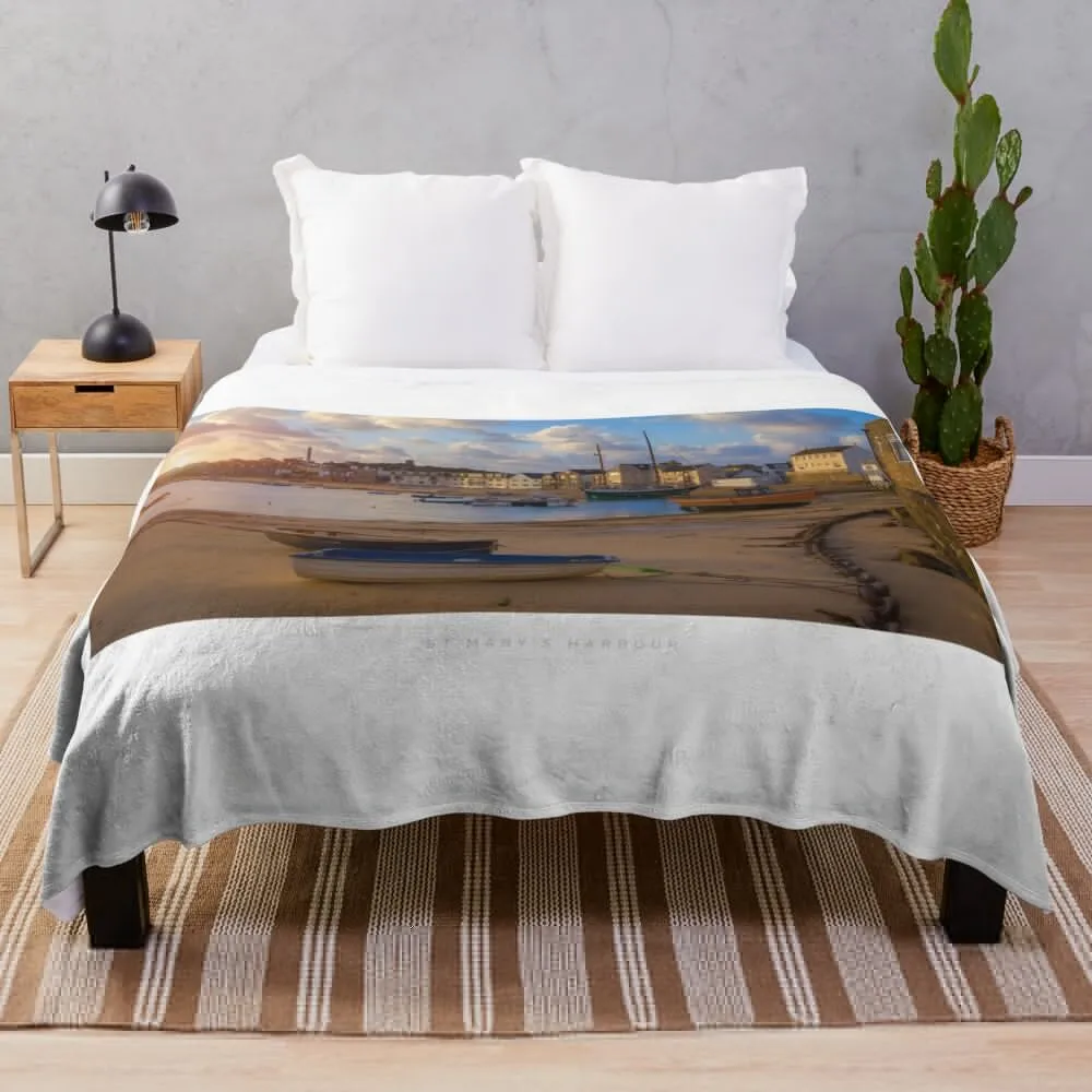 

St Mary's, Isles of Scilly Throw Blanket Softest Luxury Blankets