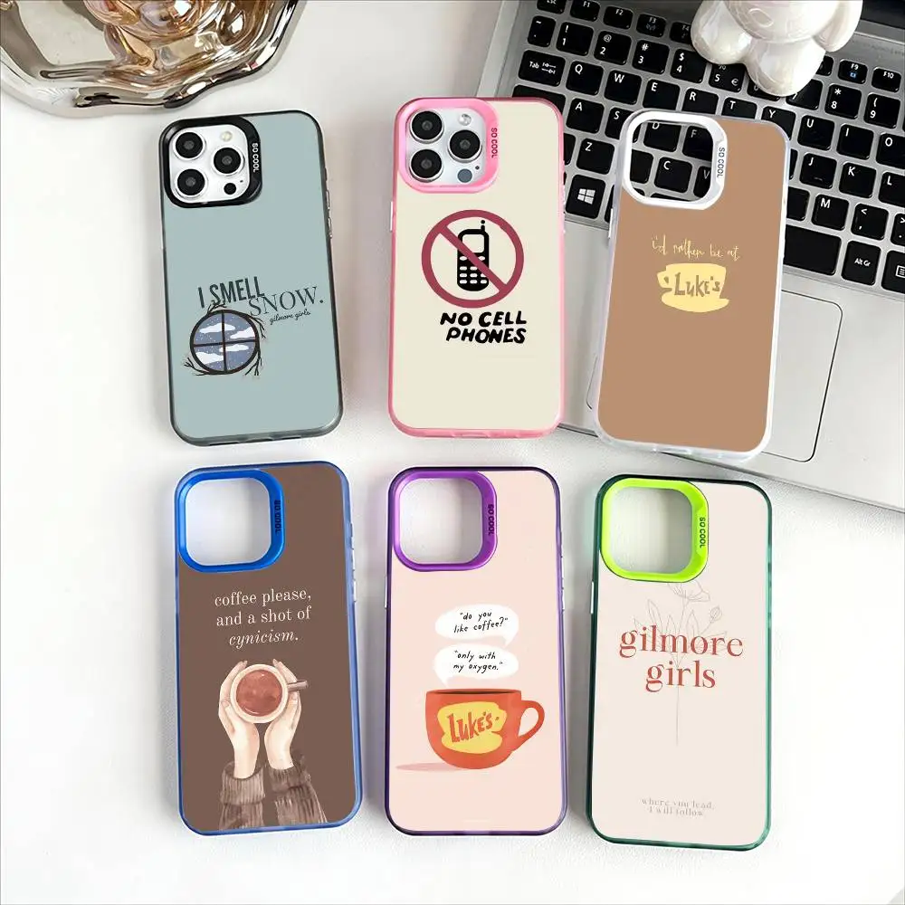 G-Gilmore Girls Funny Phone Case For iPhone 11 12 13 14 15 16Pro Max Plus Protect Plating Phone Cover