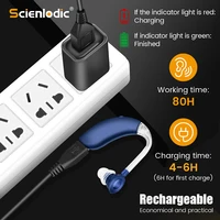 Mini Rechargeable Hearing Aid Digital BTE Hearing Aids Adjustable Tone Sound Amplifier Portable Deaf Elderly digital Hearing Aid 2
