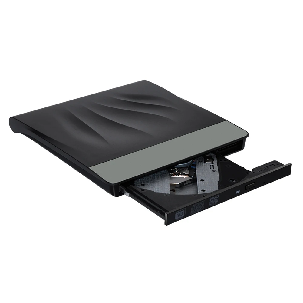 노트북 데스크탑 PC용 슬림 휴대용 CD DVD 버너, USB 3.0 외장 CD DVD 드라이브, 조용한 작동 디스크 복사기 드라이브