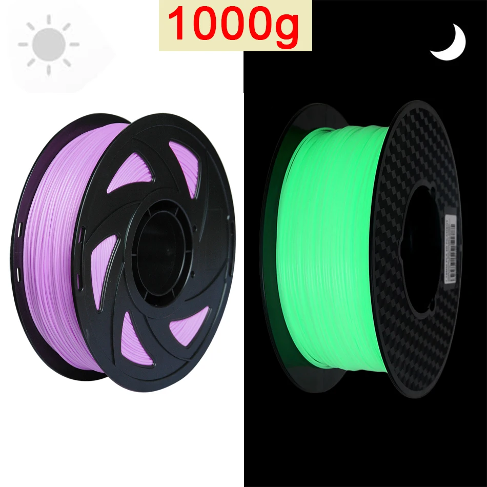 filament polycarbonate Glowing In The Dark 3D Printer PLA Filament 1.75mm Luminous Sublimation Color Changing Materials for 3D Printing Lime to Green pla abs filament 3D Printing Materials
