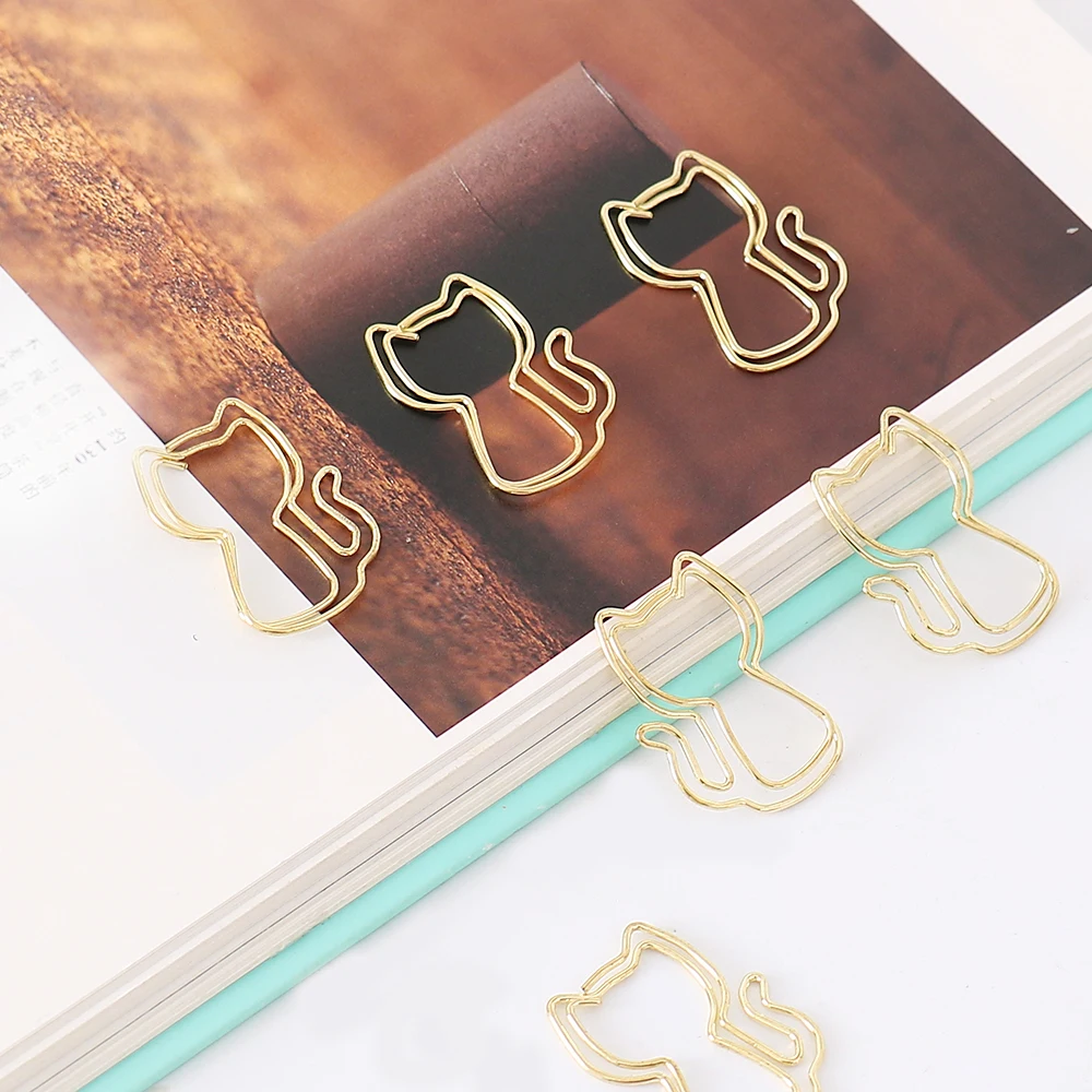 Рисунок 2 - креативные Золотые зажимы для бумаги